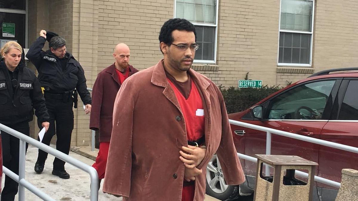 Scott E. McCliment, of Hawk Run, walks from the Centre County Courthouse Thursday after being sentenced to state prison time for an indecent assault in 2017.