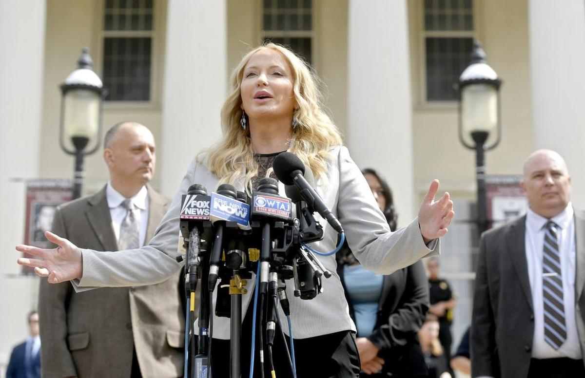 Former Centre County District Attorney Stacy Parks Miller at the Centre County Courthouse on Sept. 1, 2017.