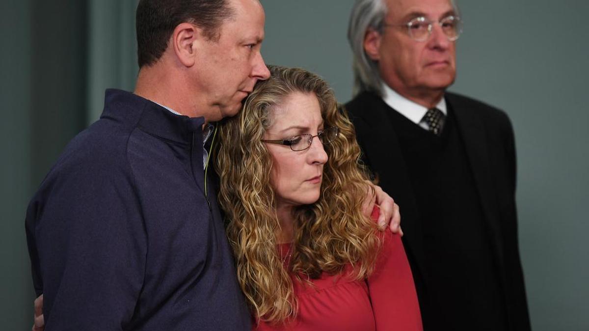 Jim Piazza and Evelyn Piazza responded to Penn State and the grand jury’s recommendations on Greek life at the university on Friday. Their son, Tim Piazza, died of injuries sustained at a Beta Theta Pi fraternity party in February.