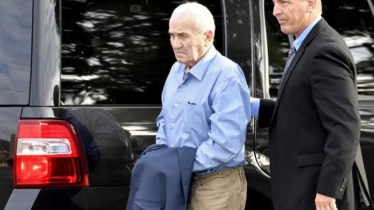 Vladimir Podnebennyy enters the Centre County Courthouse on Friday, September 23, 2016. Podnebennyy is on trial for the death of his wife, Natalya Podnebennaya, in the parking lot of their townhouse in 2015.
