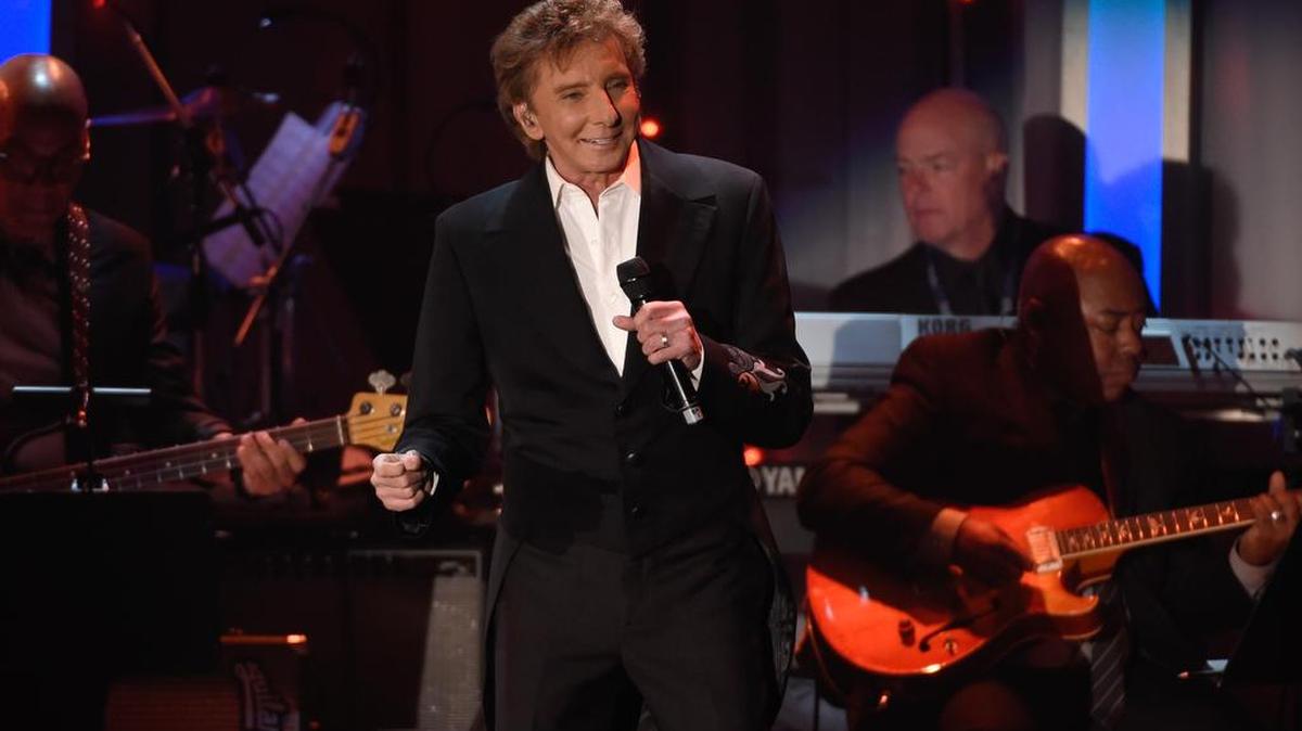 Barry Manilow performs at the 2016 Clive Davis Pre-Grammy Gala at the Beverly Hilton Hotel on Feb. 14. The singer-songwriter will perform at the Bryce Jordan Center March 12 and will donate a piano to Bald Eagle Area School District.
