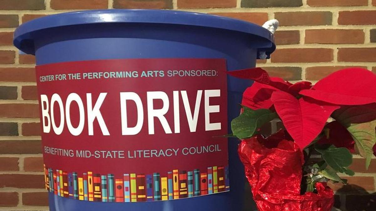 Center for the Performing Arts at Penn State teamed up with the Mid-State Literacy Council to help run a book drive to benefit Bald Eagle Area elementary schools. Donations will be accepted through April at Eisenhower Auditorium.