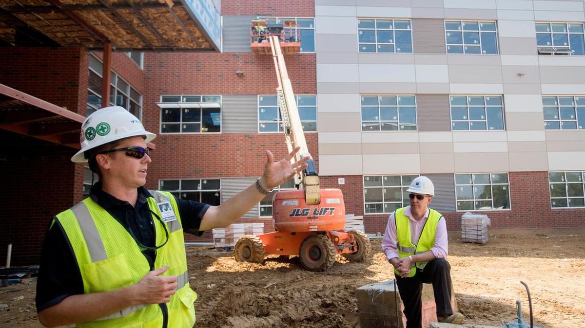 The architectural design of several State College Area School District school projects, including the high school, have elements that reflect a detailed approach to student safety.
