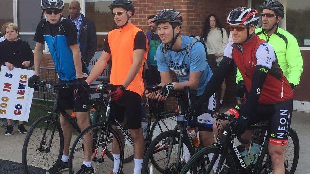 State High senior Lewis Yeaple rode 500 miles in five days for his senior project to support the American Diabetes Association.