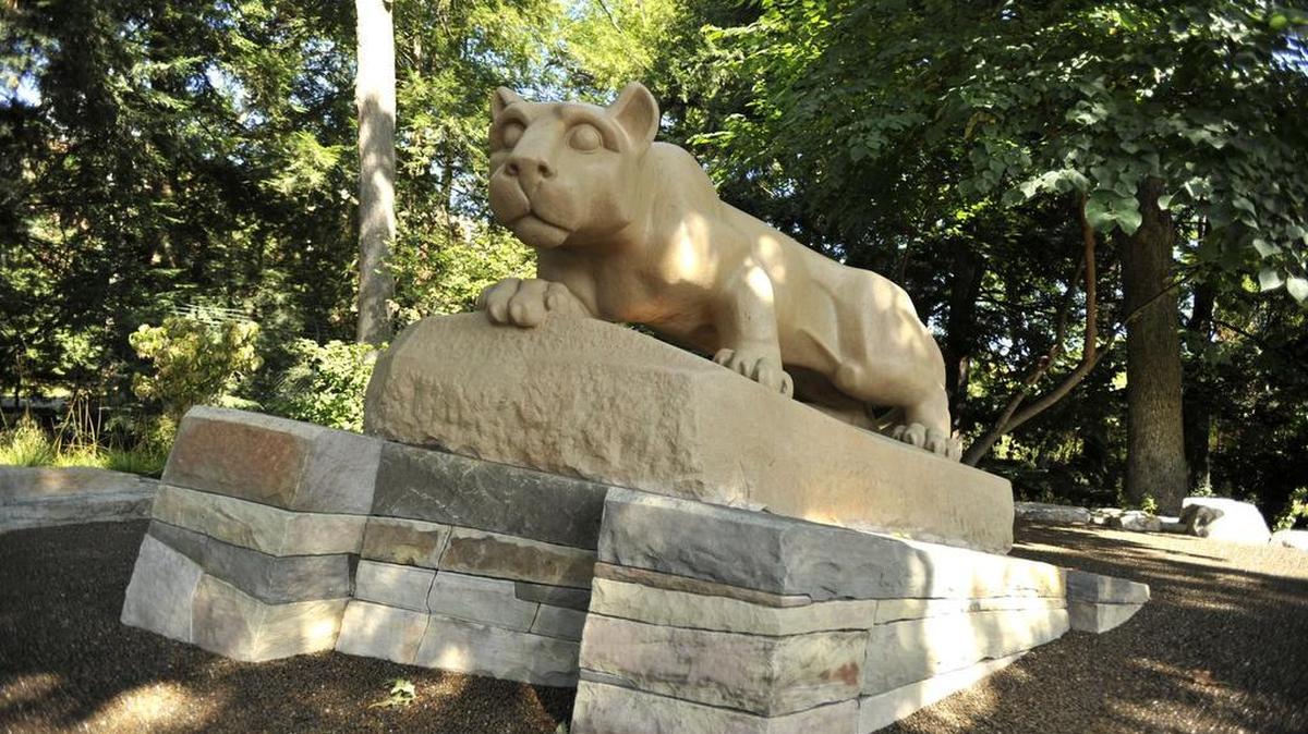 The Penn State University Nittany Lion Shrine is located on the University Park campus.