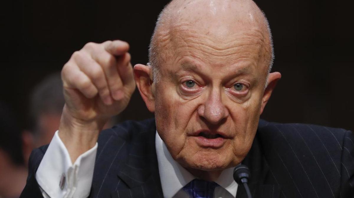 Former National Intelligence director James Clapper testifies on Capitol Hill in Washington on May 14, before the Senate Judiciary subcommittee on Crime and Terrorism hearing: “Russian Interference in the 2016 United States Election.” The national security expert spoke Tuesday night at Penn State as the first guest speaker for the university’s new Center for Security Research and Education.