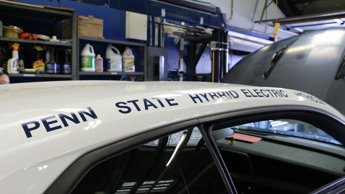 The Penn State Advanced Vehicle Team, made up of about 70 students, are in year three of the four-year competition, which challenges 16 North American teams to redesign a 2016 Chevrolet Camaro to be fuel-efficient while maintaining its peak performance.