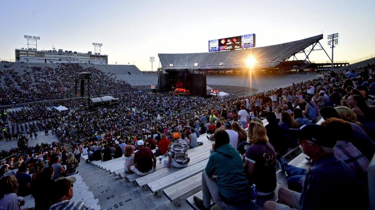 Beaver Stadium hosted the Happy Valley Jam concert in July 2017. Another concert, Luke Combs’ ”Growin’ Up and Getting’ Old” tour is coming to the stadium on April 27, and the cost of parking is hefty.