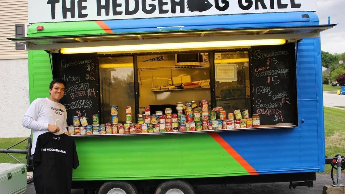 Dante Labricciosa, a Penn State sophomore, started The Hedgehog Grill food truck in 2015 with a high school classmate. He is a finalist for the 2017 SuretyBonds.com Small Business Scholarship.