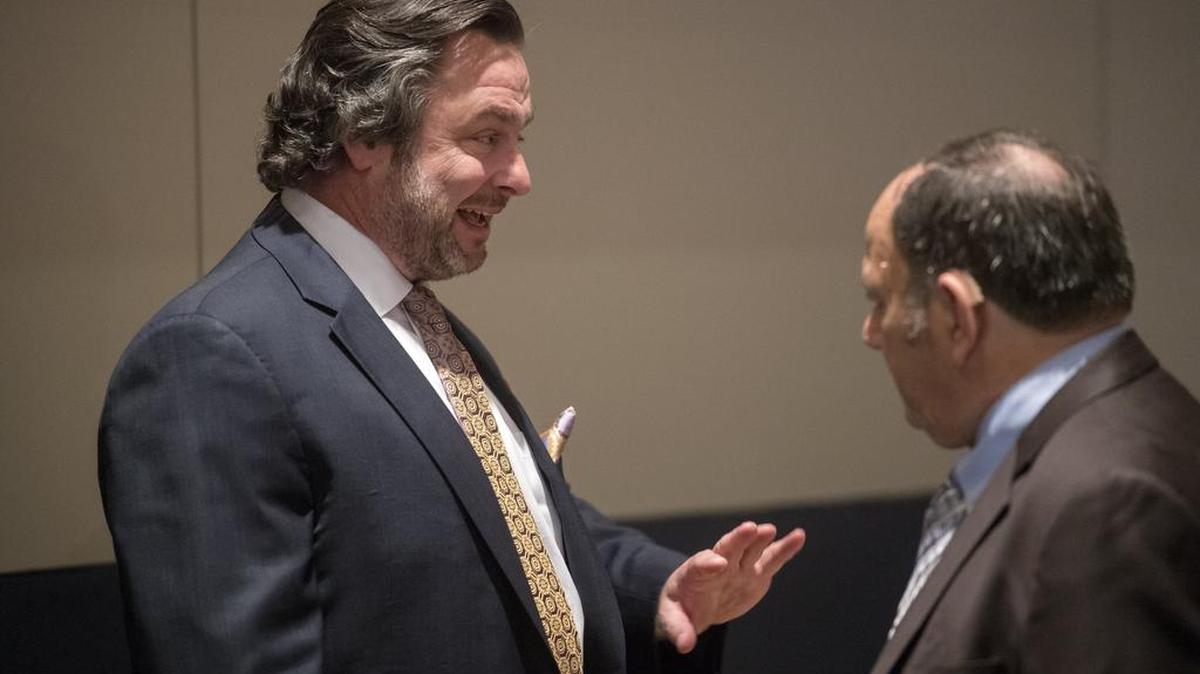 Penn State trustee Anthony Lubrano, left, won’t seek re-election.