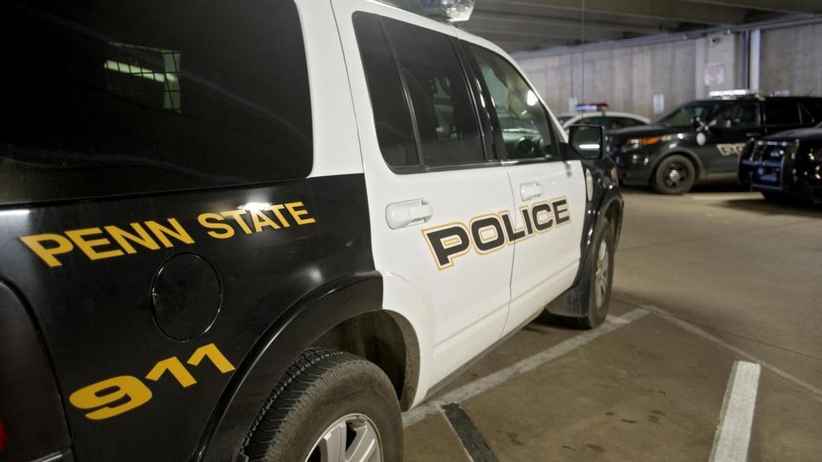 A Penn State police cruiser.