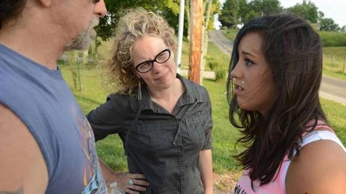 Pearl Gluck (center), an assistant professor of film-video at Penn State’s Donald P. Bellisario College of Communications, directed “The Turn Out,” which will be previewd at the State Theatre on Thursday.