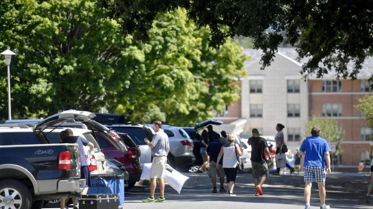 Penn State students move back to campus for the school year on Friday.