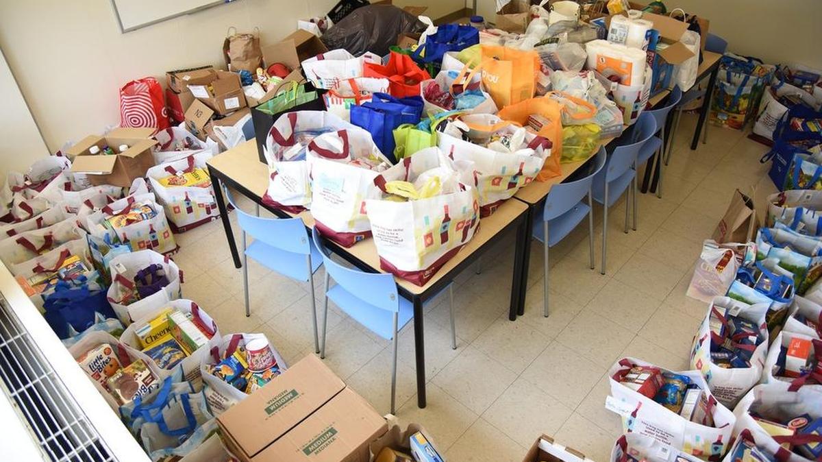 Members of the Parents of Penn State Program have raised more than $5,000 for Lion’s Pantry, to help address the issue of hunger among students.