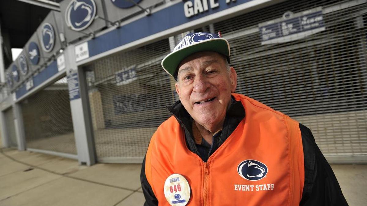 Joseph Furfaro, 85, of Bellefonte, has been an usher for Penn State football games in Beaver Stadium for 50 years.