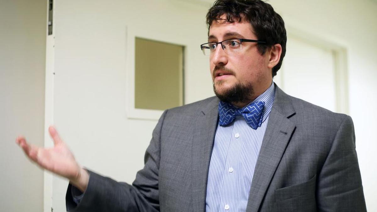 Founder of Million Concepts, Chase Million, describes his learning experience with the company during TechCelerator presentations on Tuesday at the Technology Center.