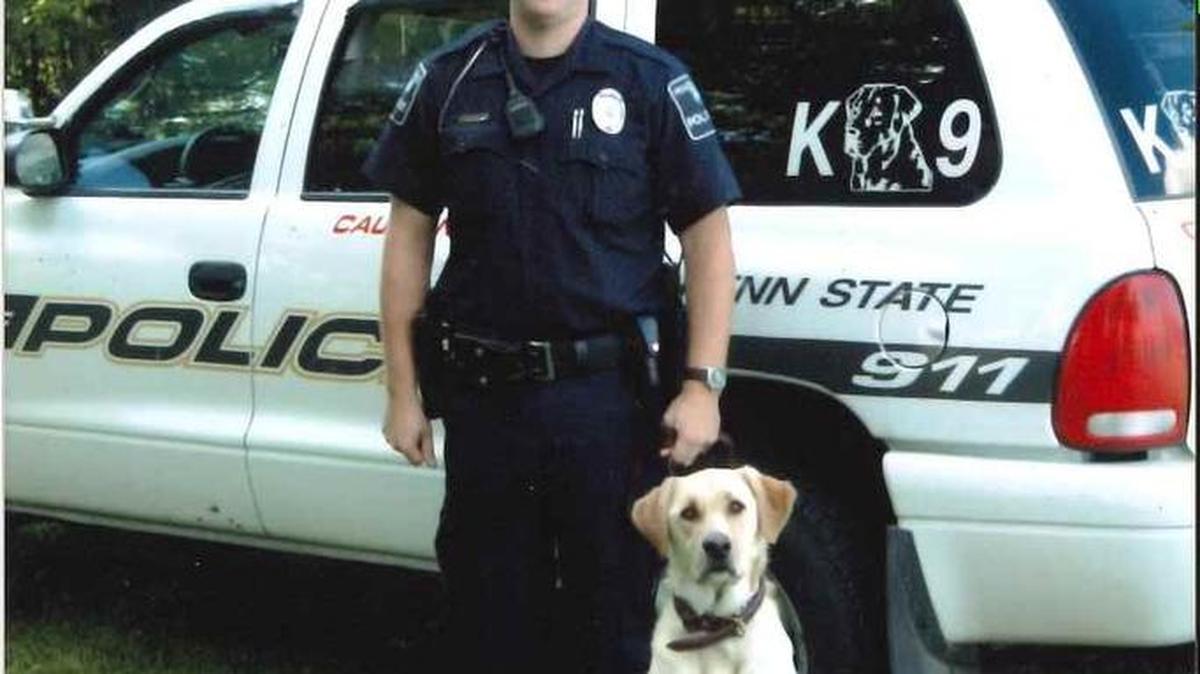 Penn State police Lt. Matt White worked with K-9 Wynne for eight years — and 64 Nittany Lions football games.