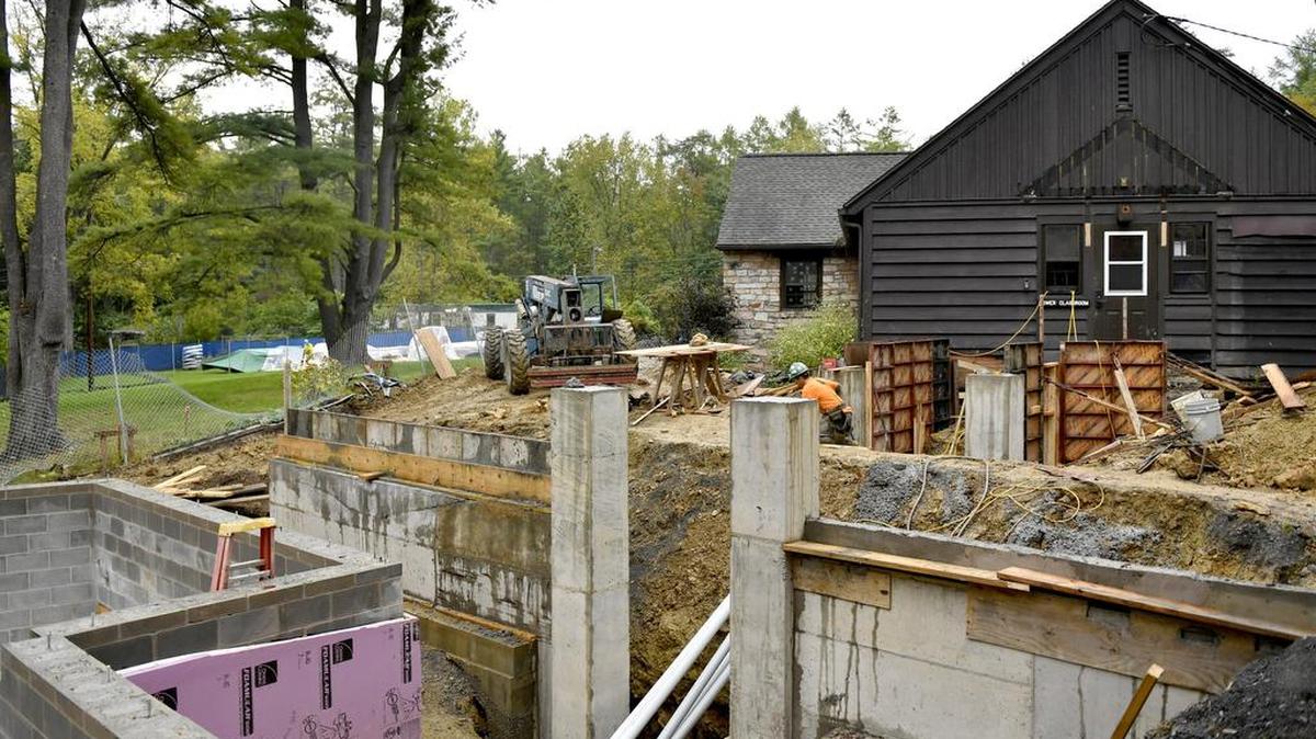 Shaver’s Creek Environmental Center continues renovations on the forestry building and the building of a new classroom building on Sept. 14.
