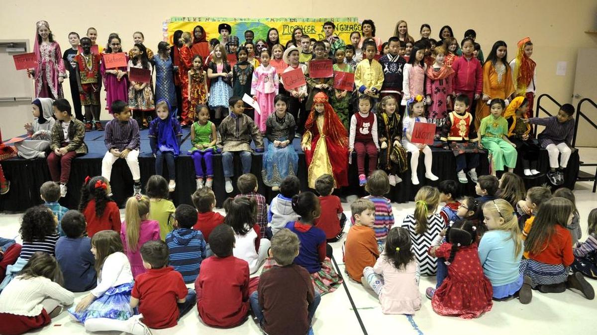 Young Scholars of Central Pa. charter school is having a Mother Language Day and Chinese New Year celebration February 5, 2016. As part of the celebration the school held a fashion show with 27 countries’ clothing represented.