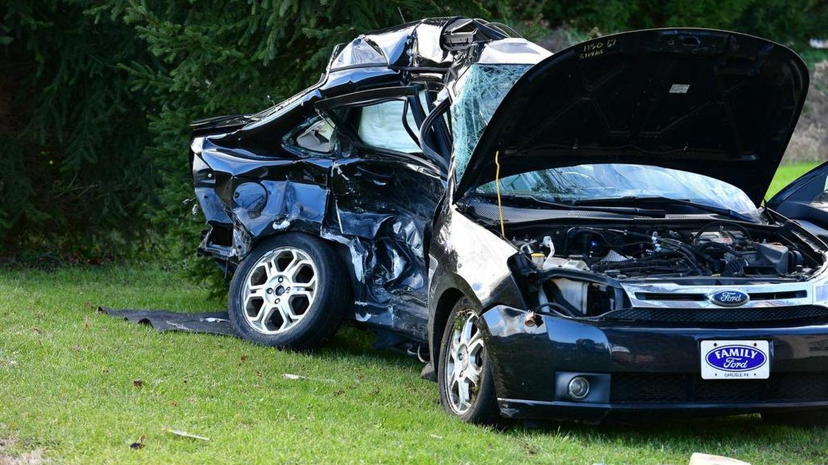 Two people were injured in a three-vehicle crash Friday on Nittany Valley Drive near Deitrich Road in Walker Township.