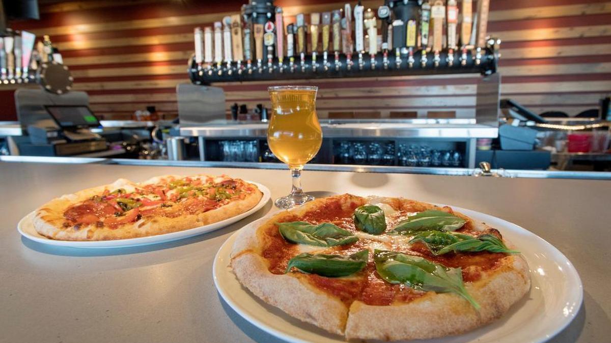 The Margherita pizza is a top seller at Federal Taphouse, which opened its doors at State College’s Fraser Centre in June.
