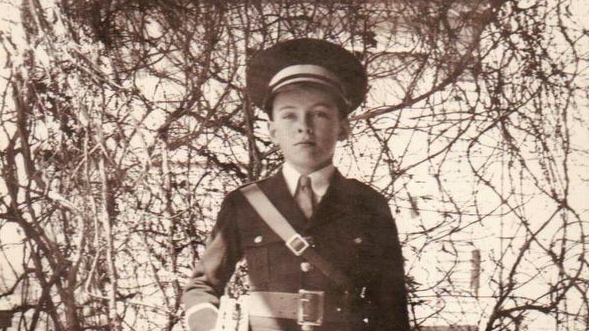 Pictured in a State College High School Band uniform is George H. Cohen, circa 1935.