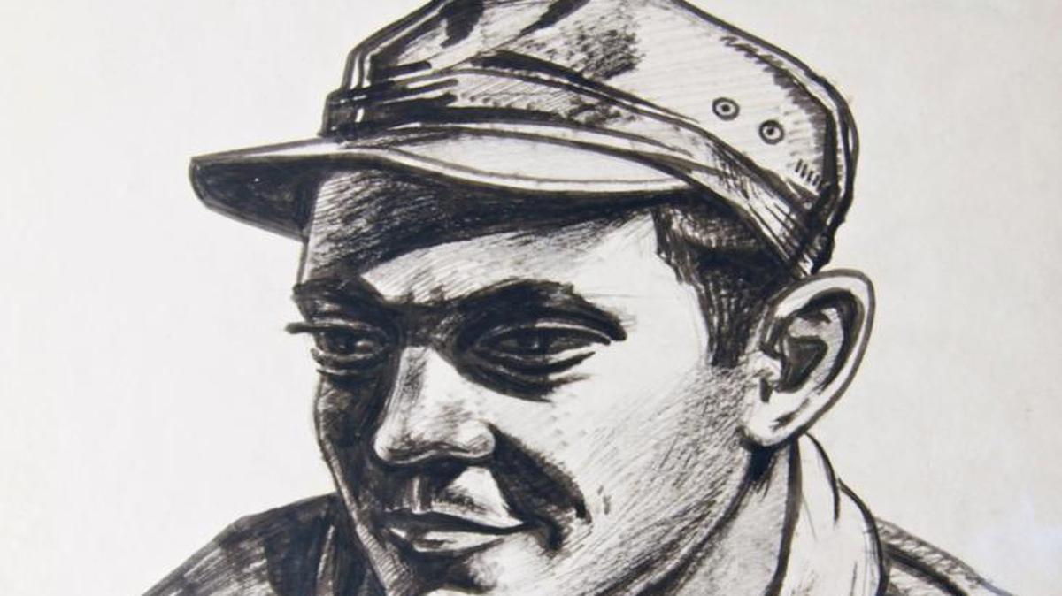 This portrait of Earl W. Burd, by Milford Zornes, a war artist drafted by the Army Air Corps to serve in World War II, was recently returned to his family.