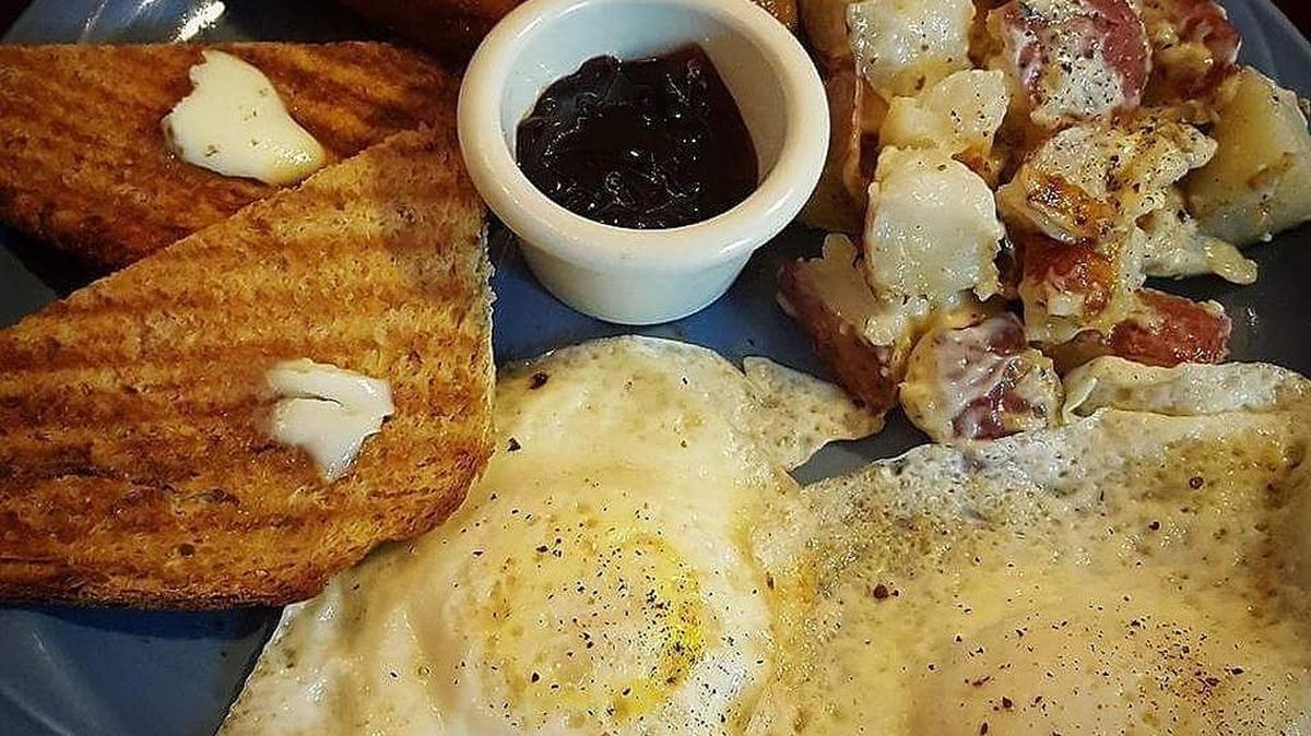 Breakfast at the Corner Cafe & Grill.