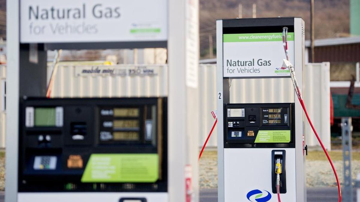 A new CNG fueling station opened Dec. 30 at the New Natural Gas at the Centre County Recycling and Refuse Authority.