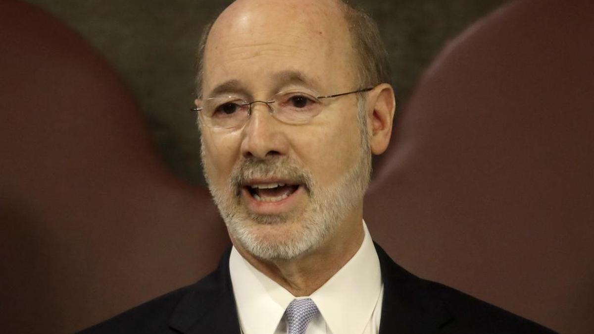 Gov. Tom Wolf delivers his budget address for the 2017-18 fiscal year to a joint session of the Pennsylvania House and Senate in Harrisburg on Tuesday.