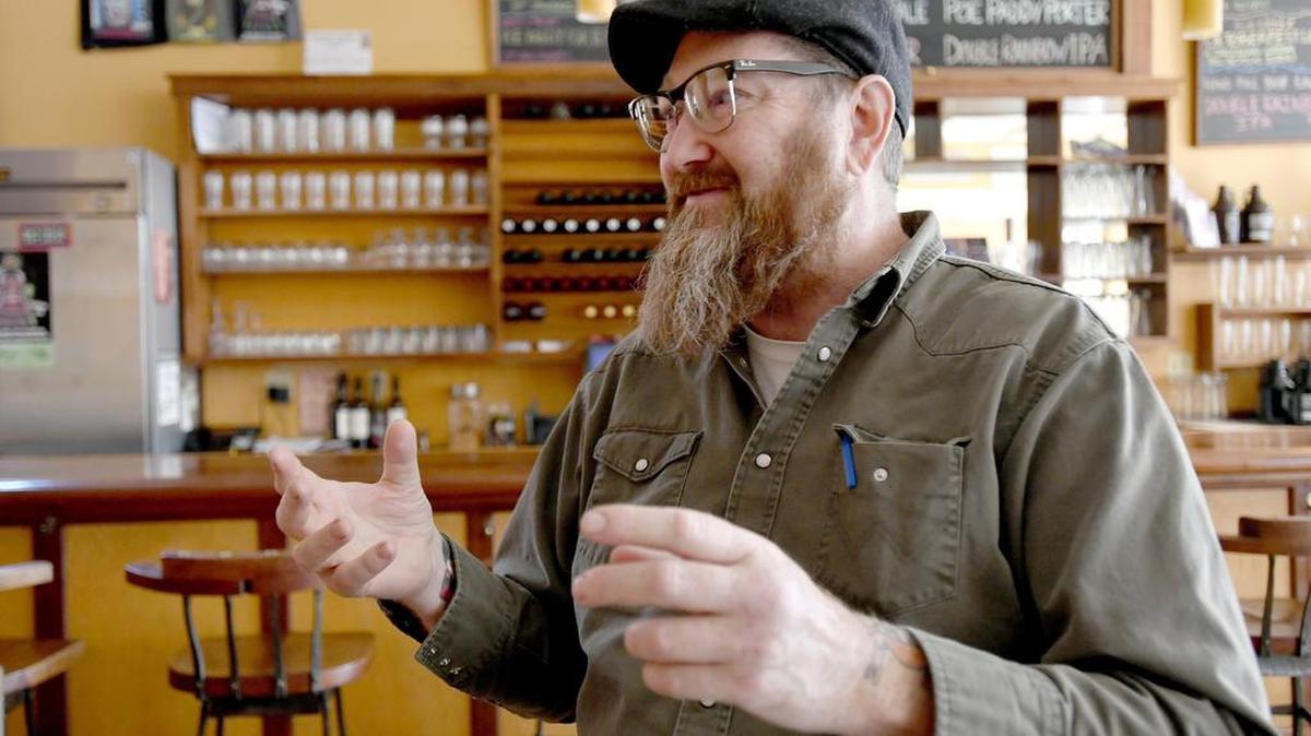 Elk Creek Cafe’s new head chef Winston Blick talks on Nov. 15 about his experiences, the transition to Millhiem and joining a staff of talented cooks.