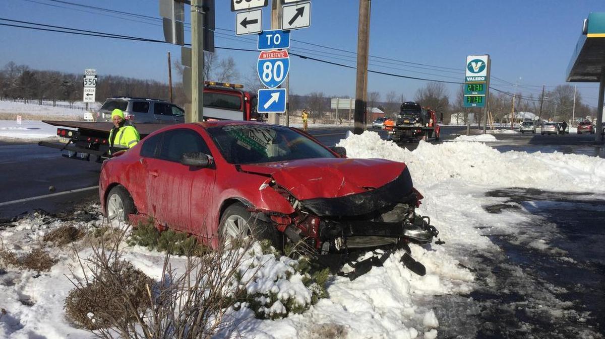 Two cars collided head on near Zion, sending four to Mount Nittany Medical Center.
