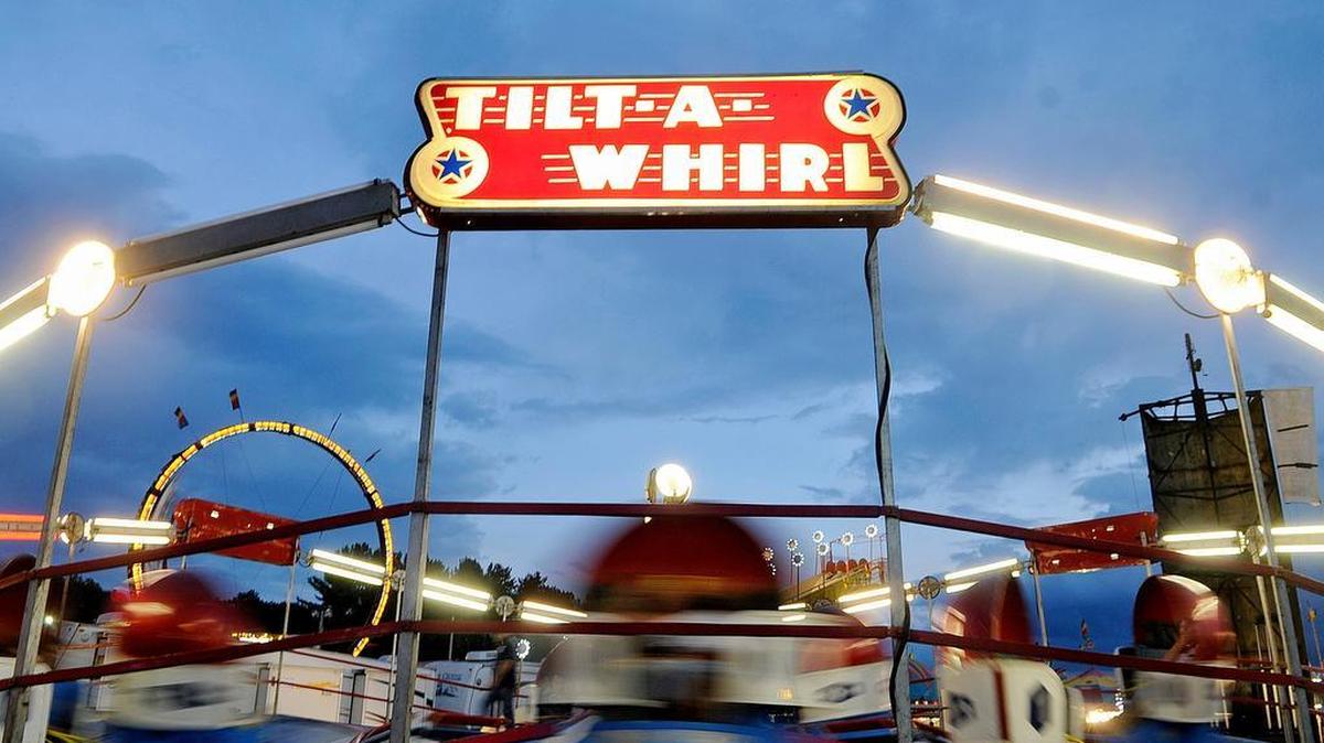 Pennsylvania Secretary of Agriculture Russell Redding said Thursday that steps were being taken to “ensure the safety of amusement riders” in the Keystone State following the incident last week at the Ohio State Fair that left one person dead. Visitors ride the Tilt-A-Whirl as storm clouds blow over the Centre County Grange Encampment and Fair on Thursday, August 22, 2013.