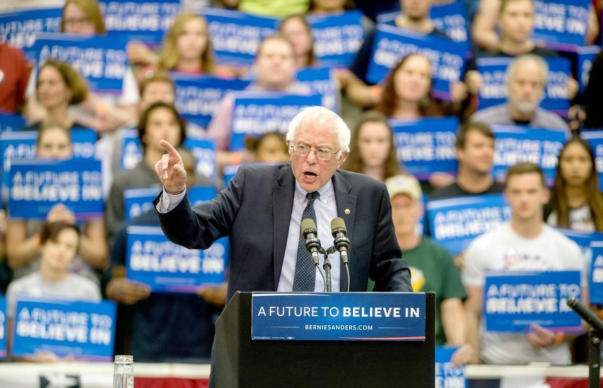 While seeking the Democratic Party’s nomination for president in 2016, Vermont Sen. Bernie Sanders spoke at Penn State.