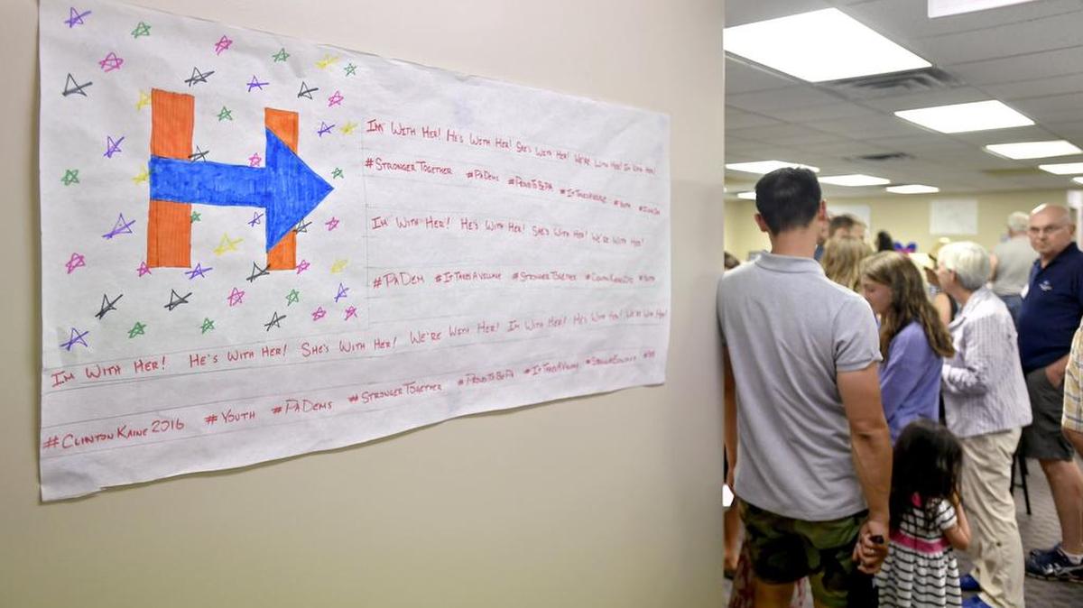 Democrats opened a statewide “coordinated campaign” office in State College on Wednesday, August 10, 2016.