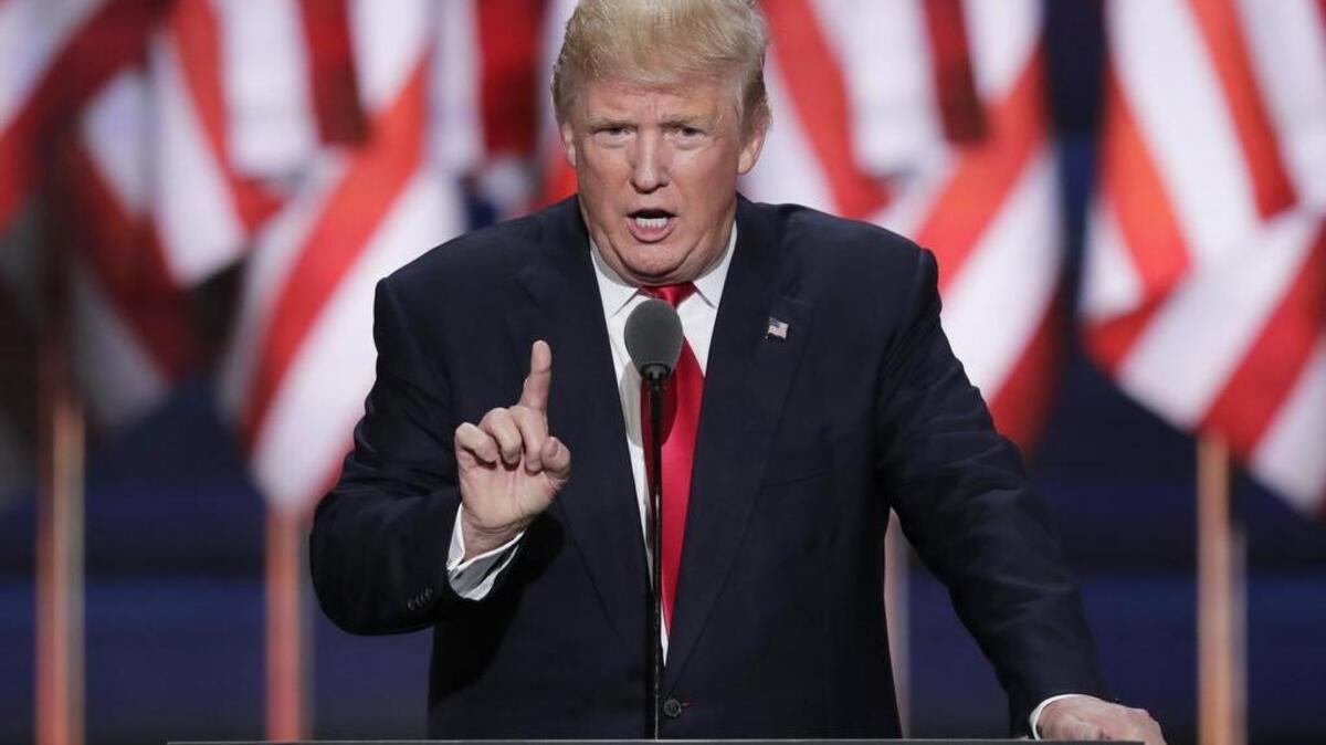 President Donald Trump on Tuesday tweeted that Pennsylvania’s Republican leaders should fight the new congressional districts map handed down by the state Supreme Court on Monday.