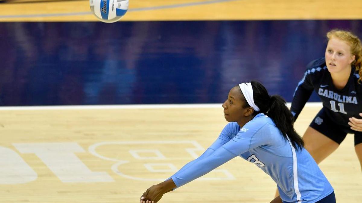 Former State College volleyball standout Taylor Leath was named Player of the Week by espnW and the American Volleyball Coaches Association for the University of North Carolina.