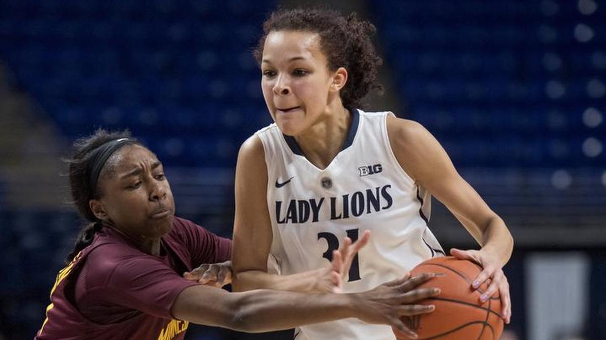 The Lady Lions’ Jaida Travascio-Green, seen here last season, finished with 31 points Sunday against Drexel. Penn State won 84-70.