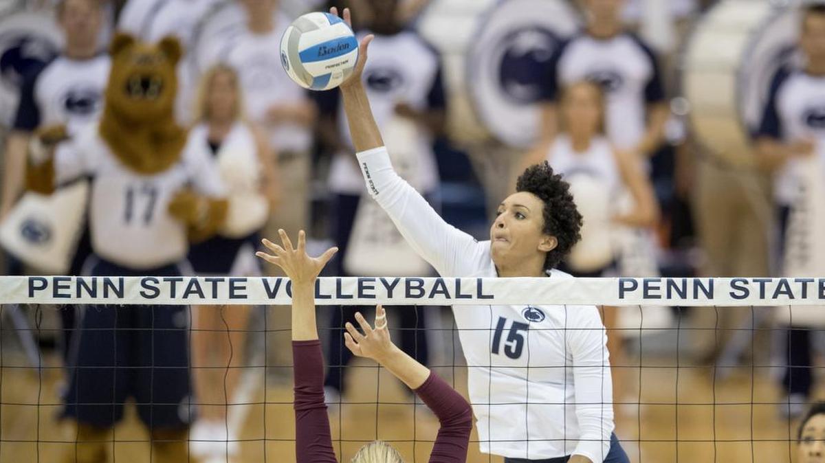 Penn State’s Haleigh Washington went over 1,000 career kills in the Nittany Lions’ 3-0 sweep of Indiana on Saturday night.