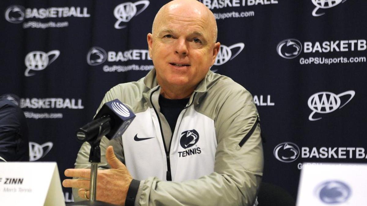 Penn State men’s tennis coach Jeff Zinn said in a news release Sunday that, “On Senior Day I am really proud of my five graduating seniors; this match exemplified exactly what they’ve been for four years. They fought hard, some of them won, some barely lost, but their effort never changed.”