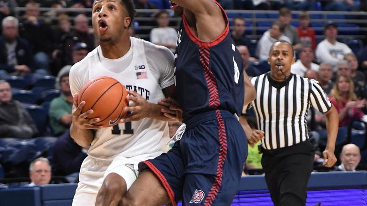 Penn State freshman Lamar Stevens is third on the team in scoring with 14.4 points per game. He is also averaging 4.6 rebounds per game.