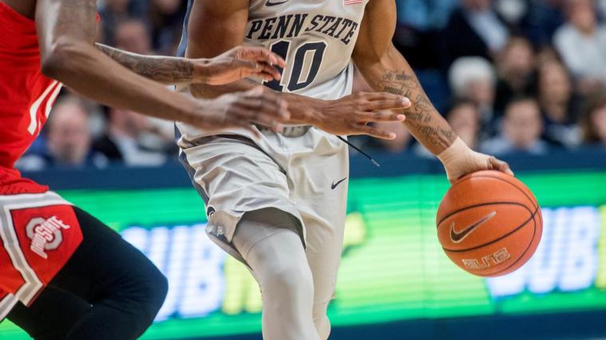 Tony Carr scored 26 points in the Nittany Lions’ opener in the Bahamas.