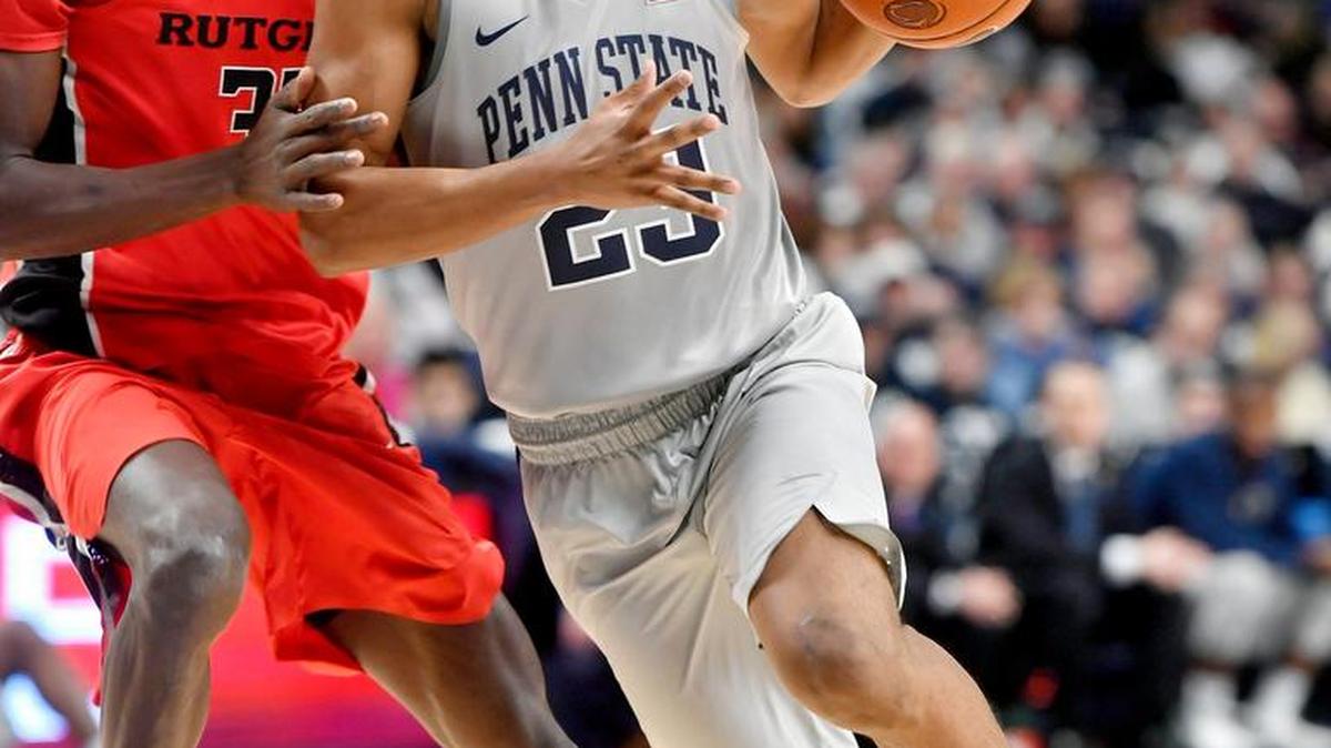 Penn State’s Josh Reaves, seen here last season, finished Sunday’s game against Fairleigh Dickinson with 17 points and nine rebounds. The Nittany Lions won 81-57.