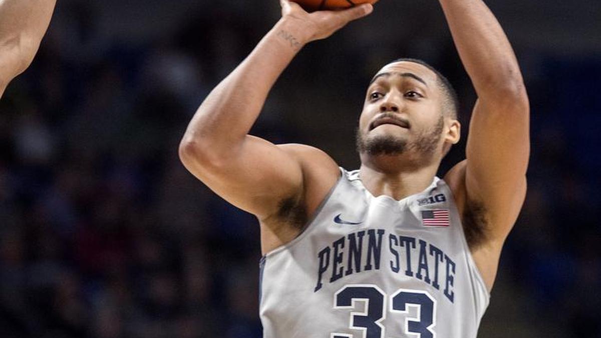 Penn State’s Shep Garner, seen here last season, finished Tuesday’s game by shooting 5 of 7 from 3. The Nittany Lions beat Binghamton 80-65 at the Bryce Jordan Center.