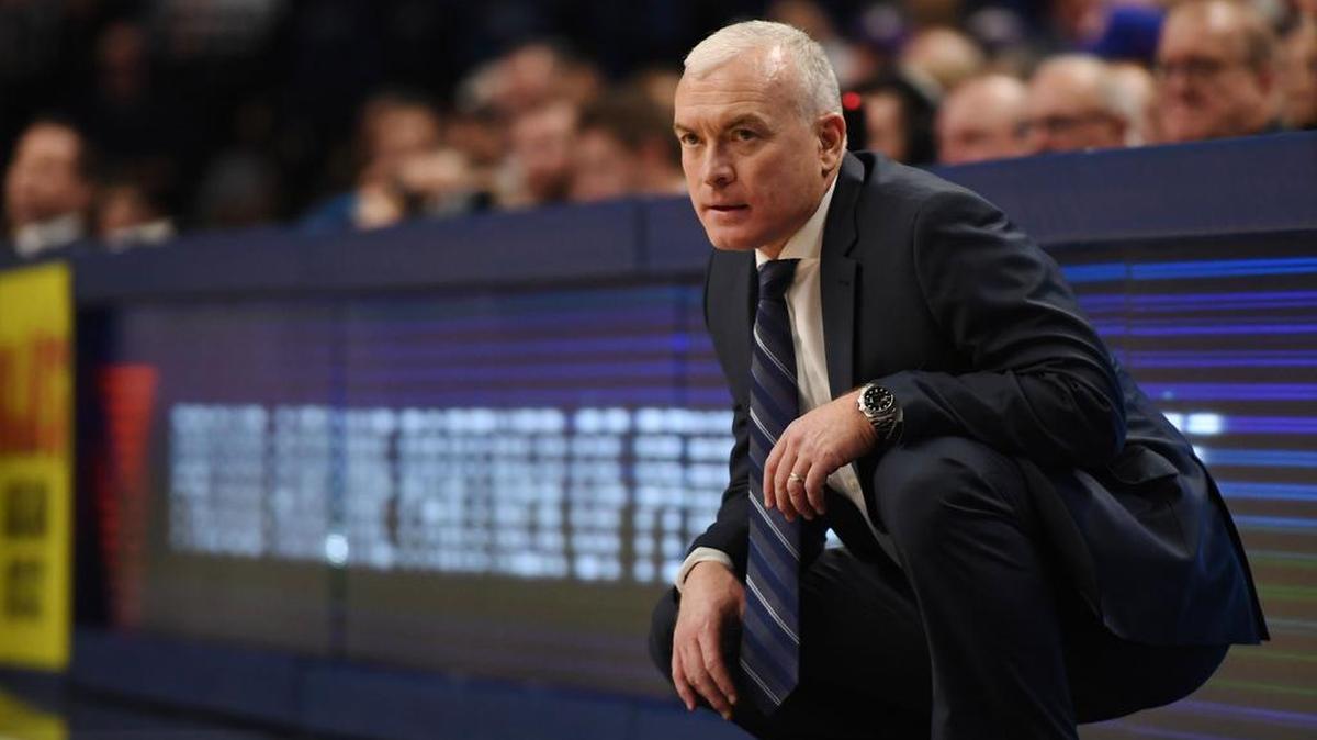 Penn State mens’ basketball coach Patrick Chambers, seen earlier this month, watched his Nittany Lions beat Rutgers 60-43 Saturday at the Bryce Jordan Center.