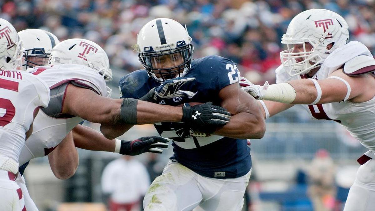 Penn State’s Akeel Lynch rushed for 130 yards on 18 carries in the 30-13 win against Temple on Nov. 15, 2014, as the Nittany Lions clinched bowl eligiblity.