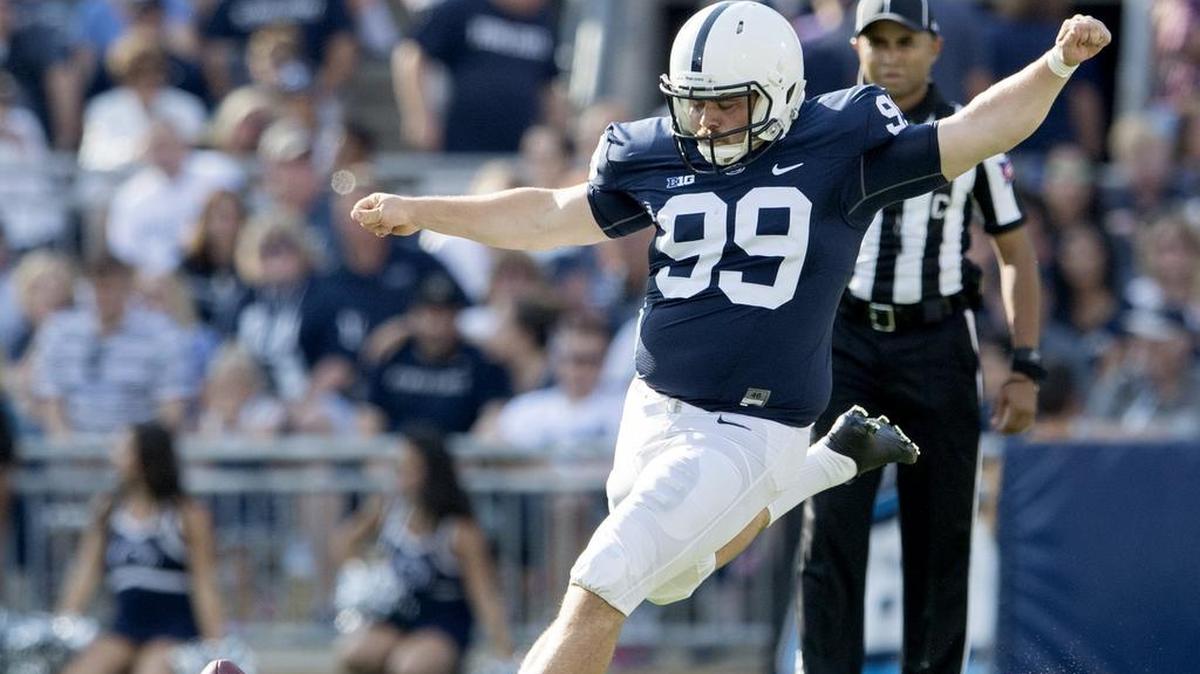 Former Penn State kicker Joey Julius spoke at Freeman Auditorium at the HUB-Robeson Center on Monday night and told those in the audience that they should not compare themselves to others. “Compare and despair,” he said.