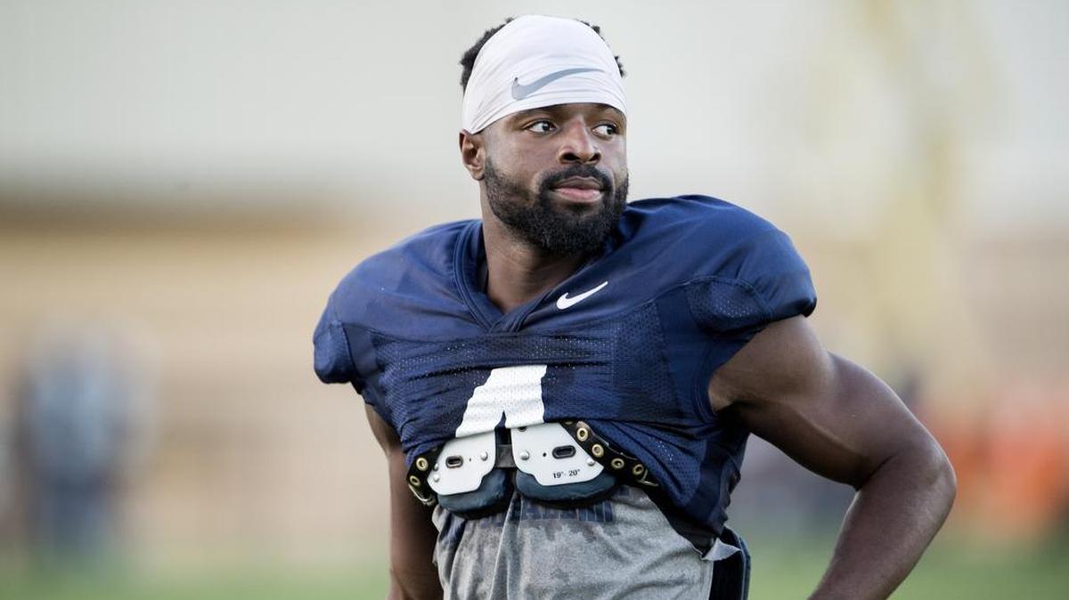 Penn State safety Nick Scott walks off the field after practice on Wednesday, October 4, 2017.