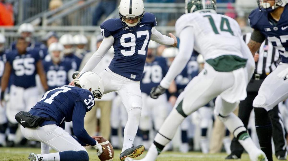 Former Penn State placekicker Sam Ficken was invited to the Jacksonville Jaguars’ minicamp this week on a “workout basis.” Ficken reportedly had a workout last year with the Arizona Cardinals and Kansas City Chiefs, but neither panned out.