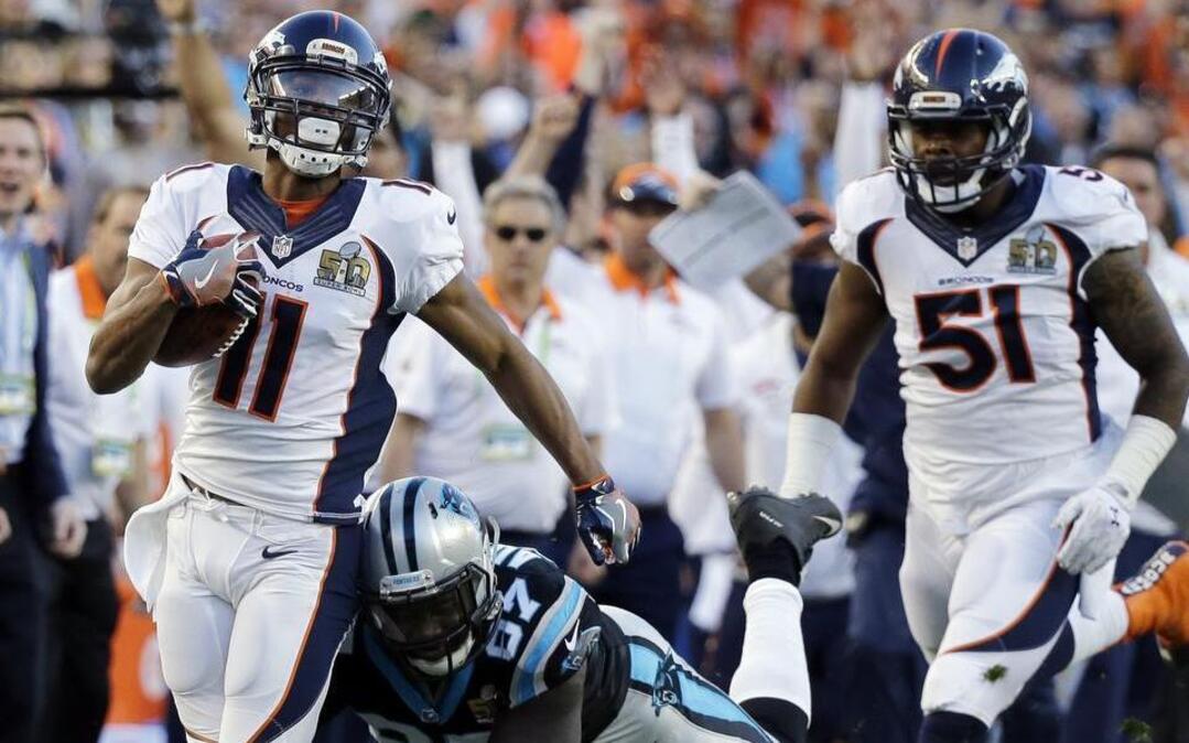 State College and Penn State product Jordan Norwood (11) returns a punt during Super Bowl 50 against the Carolina Panthers in 2016. Norwood announced his retirement over the weekend.
